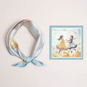 Foulard en Soie de Luxe Élégant pour Femme, Foulards Fins en Satin de Soie pour l'Été 70*70CM, Foulard de Tête en Soie pour Femme, Vente en Gros - Product Image 6