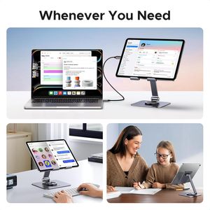 Soporte de Aluminio para Tablet UGREEN, Base Giratoria de 360°, Soporte de Escritorio Ajustable Multiángulo, Compatible con <span class=keywords><strong>iPad</strong></span> Pro/Air/<span class=keywords><strong>Mini</strong></span> - Product Image 4