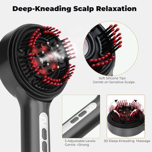 LED Scalp <b>Massager</b> EMS Hair Care Comb with Nano Mist Electric Scalp Massage Device - Product Image 3