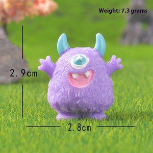 Ingrosso, piccolo mostro con un corno carino, Micro-paesaggio, ornamenti da giardinaggio vari modelli personalizzati in resina, <span class=keywords><strong>piccoli</strong></span> accessori - Product Image 6
