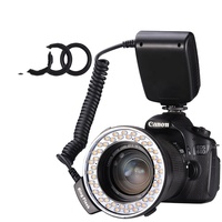 Anneau lumineux LED pour selfie 3000K-15000K, 48 LED, écran LCD, 4 modes de flash, piles 4xAA, diamètre 28cm, éclairage haute performance pour appareil photo