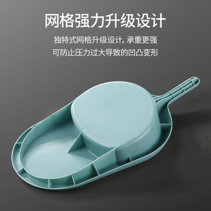 Bacinica para adultos con tapa de 2100 ml, de plástico de grado médico, para pacientes postrados en cama y mujeres posparto - Product Image 3