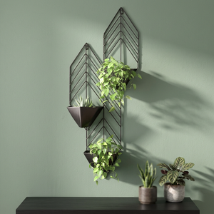 Jardinière murale en métal de cuisine moderne décorative en laiton AK pour suspendre la décoration intérieure - Product Image 3