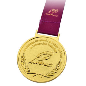 Medalla Deportiva Personalizada de Metal con Grabado, Bañada en Oro/Plata/Cobre - Product Image 4