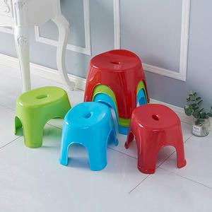 HALO Stackable PP Plastic Low <b>Stool</b> with Soft Cushion Seat Durable Small <b>Stool</b> Compact Household Seating Furniture OEM ODM - Product Image 2