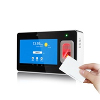 Appareil de pointage d'heure et de présence biométrique avec lecteur d'empreintes digitales et carte RFID, système Android, avec Bluetooth/GPS/carte SD/TCP/IP (GT168/ID/WIFI)