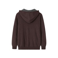 Pull-over en cachemire 100% pour homme, col rond, double couche, interlock, fin et chaud, nouvelle collection automne-hiver, ODM, cardigan, sweat-shirt