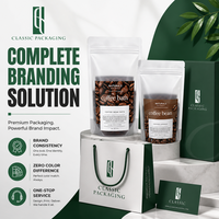 Sachet Doypack Translucide Givré Personnalisé avec Logo pour Emballage de Poudre de Café, Sac en Plastique Mat Anti-Fuite avec Fermeture Éclair