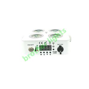 ไฟพาร์ rgbwa LED 4*18W + UV 6in1แบตเตอรี่ไร้สายแบบชาร์จไฟได้สำหรับตกแต่ง - Product Image 2