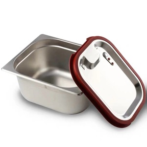 Plat de service en acier inoxydable de style européen avec couvercle épais et hermétique, restaurant et hôtel, <span class=keywords><strong>bac</strong></span> gastronorme - Product Image 4