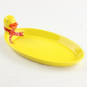 Customizable <b>ceramic</b> <b>plates</b> with cute cartoon duck designs, creative oval-shaped 3D dumpling <b>plates</b>, vegetable <b>plates</b>, and - Product Image 3