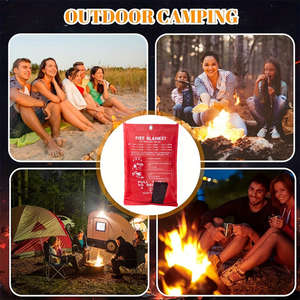 Manta Ignífuga de Fibra de Vidrio 100%, 4 Piezas, Manta de Emergencia para Cocina y Camping - Product Image 6