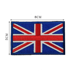 Prêt à expédier – Écusson brodé finlandais personnalisé en gros, drapeau national, étiquette auto-agrippante pour décorer sacs à dos et vêtements - Product Image 3