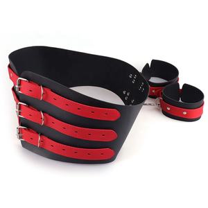 Ensemble de jouets de bondage en cuir, jouets sexuels pour adultes, menottes, <span class=keywords><strong>Femdom</strong></span> - Product Image 5