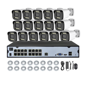 Vidéo couleur 16 canaux Tuya POE NVR <span class=keywords><strong>Kit</strong></span> 5MP 16ch Caméra IP <span class=keywords><strong>filaire</strong></span> Système de <span class=keywords><strong>surveillance</strong></span> CCTV avec enregistrement audio pour une utilisation en extérieur - Product Image 2