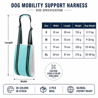 Harnais de levage pour chien, réglable, avec sangle de soutien, réfléchissant, respirant, doublure en polaire Sherpa, harnais de rééducation pour chiens âgés ou blessés