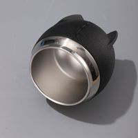 Tasse à maté en acier inoxydable sous vide de 280 ml (10 oz) avec coussinet en cuir et bombilla, réutilisable, pour vente en gros (RTS)