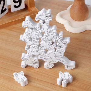 2 3 4 Year Old Boys Girls Building Challenge Game Kids Fun <b>Puzzle</b> 13Pcs Wooden Balance Blocks - Product Image 2