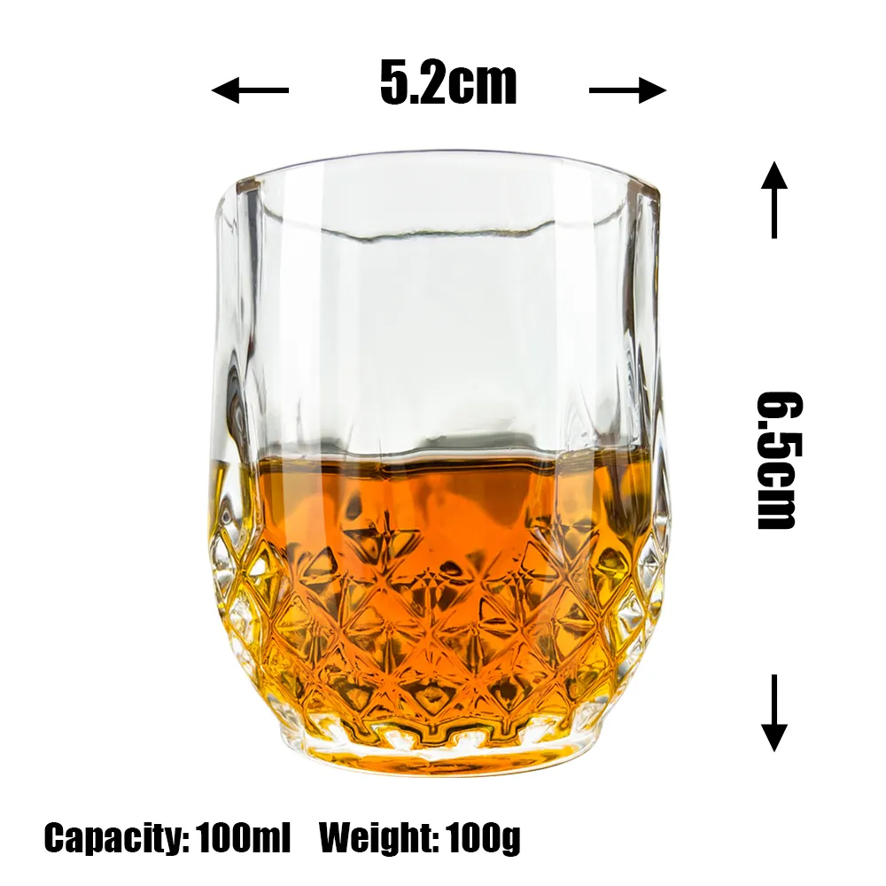 Vasos de cristal con logotipo personalizado, vasos de 3,5 oz, 2oz, 0,5 oz, para Tequila, whisky