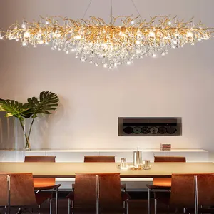 Zimmer Restaurant Hochzeits dekoration Kristall Hängelampen Hotel Decke Kronleuchter Großer Kronleuchter Nordic Led Luxus Kronleuchter