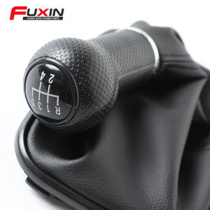 Poignée de levier de vitesse en cuir Fuxin 5/6 vitesses pour Volkswagen Golf, design ergonomique - Product Image 3