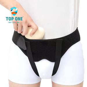 TopOne, dos almohadillas de compresión extraíbles, soporte inguinal, cinturón para hernia umbilical para hombres - Product Image 1