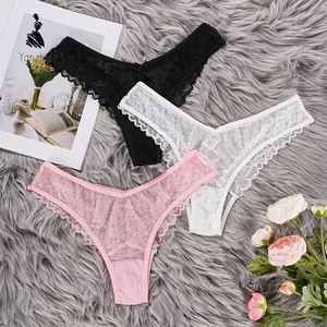 <span class=keywords><strong>Tanga</strong></span> de Encaje Sexy para Mujer YZ 2026 OEM/ODM, Bragas Transparentes con Lazo Decorativo, Ropa Interior Sexy - Product Image 2