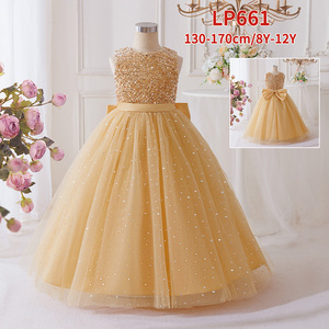 Robes <span class=keywords><strong>de</strong></span> soirée élégantes pour princesses Meiqiai, robes violettes pour anniversaire, robes <span class=keywords><strong>de</strong></span> demoiselle d'honneur pour mariage, robes pour enfants et adolescentes ALP6025 - Product Image 4