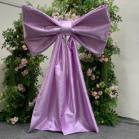 Moderne Extragroße Rosa Milchseide-Schleife Hängedekoration für Hochzeit, Geburtstag oder Fotografie-Feiern Großhandel