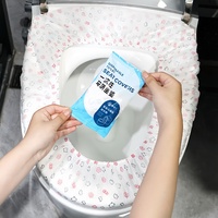 Ensemble de siège de toilette jetable monobloc portable papier non tissé avec siège de maternité étanche pour voyage hôtel usage domestique
