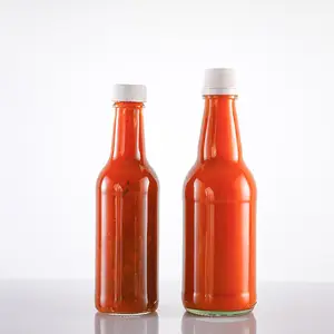 Bouteille de sauce en verre avec finition de 24 à 414 pour le cou, avec couvercle et inserts, récipients isolants, 10 oz, 5 oz, pour bbq, portable