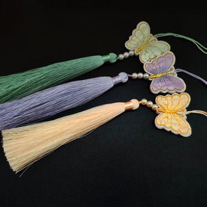 Home Decor Korean Traditional Norigae Handcrafted <b>Bag</b> <b>Charm</b> with Elegant Silk Tassel and Pearl Detail, Perfect for Keychain, - Product Image 5