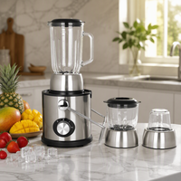 Ensemble mixeur-centrifugeuse 700W en acier inoxydable 4-en-1, extracteur centrifuge multifonction pour la cuisine et la maison
