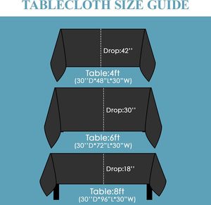 Custom Print logo <b>Rectangle</b> Black Polyester <b>Tablecloths</b> Party Banquet Wedding Stretch Spandex 6ft Table Cover Table Cloths - Product Image 2