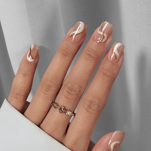 Faux Ongles à Presser en Gel Souple Marque Privée – Vente en Gros, Design de Luxe, Courts, Carrés, Haute Qualité - Product Image 1