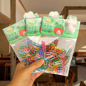 Colorful Paper Clips Metal <b>Office</b> <b>Supplies</b> 100 Pcs Stationery Gift For Students Teachers - Product Image 1