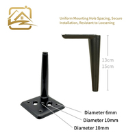 Fabricants de pieds de canapé modernes, solides, en métal doré, 13 cm/15 cm, pieds de canapé en fer, pieds de meubles pas chers pour canapé-lit et armoire