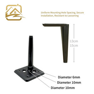 Fabricantes de patas de sofá modernas, sólidas, de 13cm/15cm, patas de sofá de metal con tubo dorado, patas de hierro para muebles, económicas, para sofá cama y armario. - Product Image 3