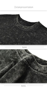 เสื้อยืดโอเวอร์ไซส์สไตล์สตรีทแวร์ ใส่สบาย วินเทจ คุณภาพสูง ผ้าฝ้าย หลายสี ดีไซน์ของตัวเอง ล้างสีแบบแอซิดวอช - Product Image 6