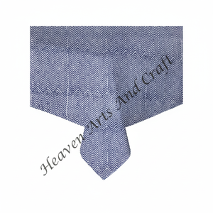<b>Tablecloth</b> 100% Cotton Handmade Block Print Modern Square <b>Washable</b> Table Cover For Home Use - Product Image 1