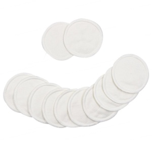 Disques démaquillants réutilisables en coton de bambou avec logo personnalisé, lavables, pour le nettoyage du visage et les cosmétiques - Product Image 1