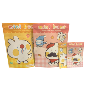 Özelleştirilmiş çevre dostu Zip kilit ayakta duran torba oyuncak kör ambalaj çanta Kraft kağıt gizem fermuarlı çanta - Product Image 1