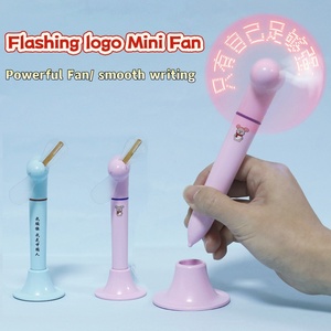 Stylo bille LED lumineux à lettres, mini stylo portable rechargeable par USB, stylo de bureau clignotant pour écriture, cadeau - Product Image 1
