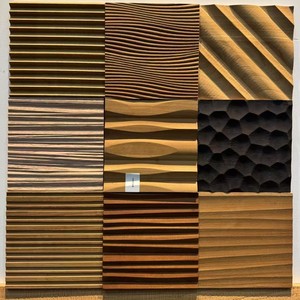 Panel de Madera Maciza de Álamo con Chapa de Madera, Tallado con Patrones 3D Avanzados para Decoración del Hogar, Panel de Pared para Puerta de Hotel - Fabricantes de Fujian - Product Image 2