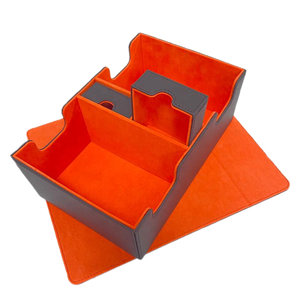 Boîte à cartes multifonction en cuir PU Étui à rabat pour jeux de société 400 Rangement de cartes pour jouer - Product Image 3