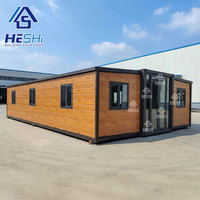 Maison conteneur préfabriquée de luxe portable avec cuisine, extensible, 40 pieds et 20 pieds, vente en gros