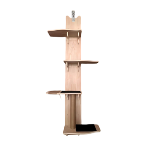 Árbol para Gatos Montado en la Puerta, Ahorra Espacio, Madera E0, Torre para Gatos <span class=keywords><strong>de</strong></span> Varios Niveles con Poste Rascador <span class=keywords><strong>de</strong></span> Sisal Natural para Apartamentos Pequeños - Product Image 1