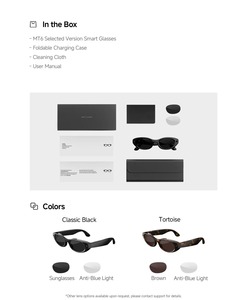 Lunettes Intelligentes MT6 AI Tendance, Motif Écaille de Tortue, Contrôle par Application 5.4, Caméra Ultra-Grand Angle 8MP, Qualité Vidéo HD, Traduction en Temps Réel - Product Image 5