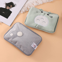 Nouveau Stock dessin animé électrique chauffe-mains en peluche et velours côtelé Double sac à eau chaude anti-déflagrant mignon velours Design