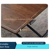 Table basse pliante carrée, table à manger, hauteur réglable, support pliable, petit appartement, location de maison, ordinateur simple